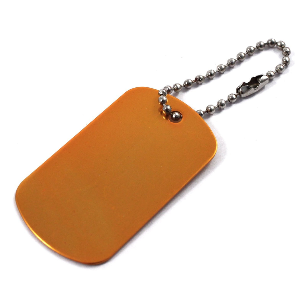 2 Pack Aluminum Dog Tag Military GI Blank Key Chain 1 Piece Set, view 5