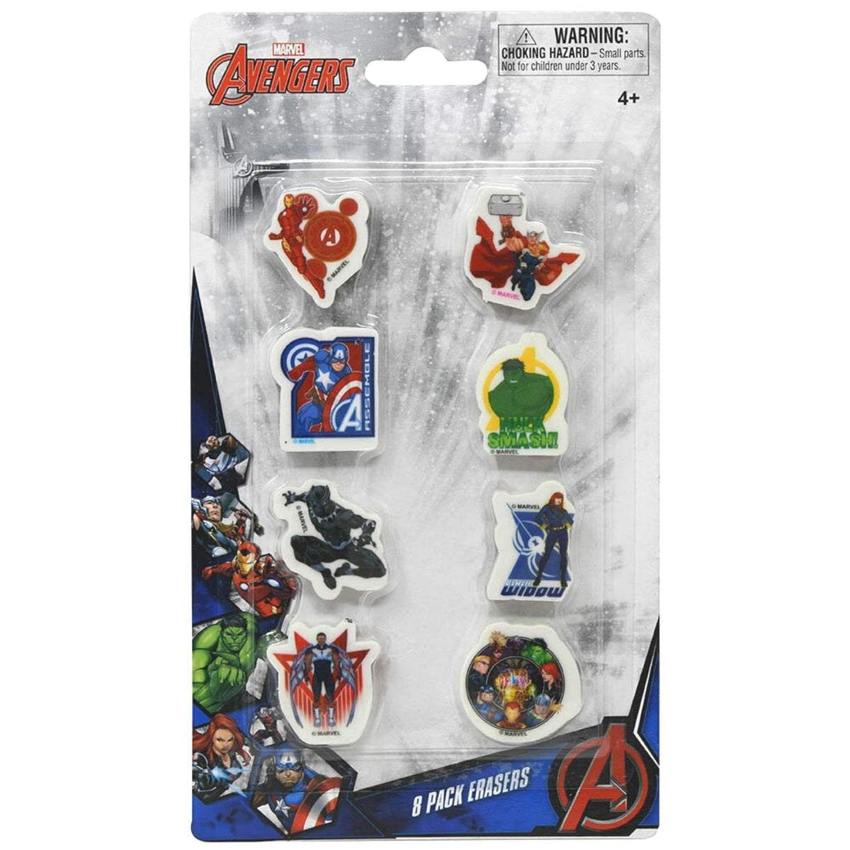 Marvel Avengers 16pc Cinch Bag Drawstring Backpacks Erasers Play Pack Gift Set, view 4