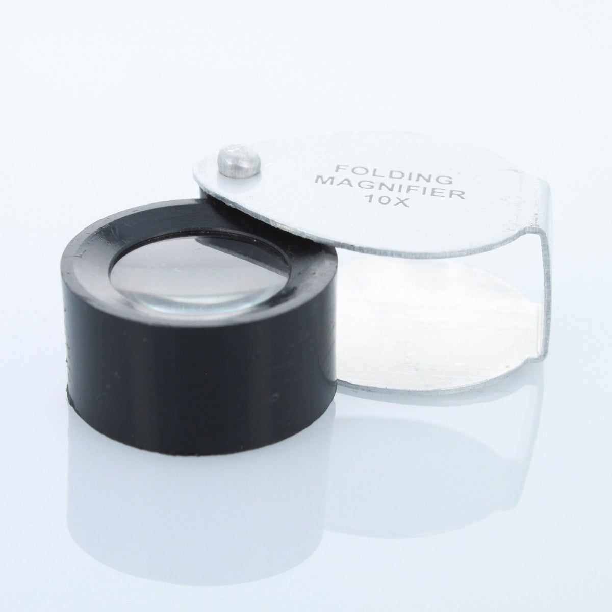 Universal Tool 10X 16mm Doublet Jewelers Loupe Chrome Body Folding Magnifier, view 8
