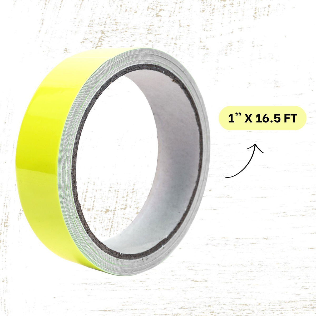 ToolTreaux Waterproof Multi Surface Fluorescent Glow in the Dark Tape 16ft Roll, view 6
