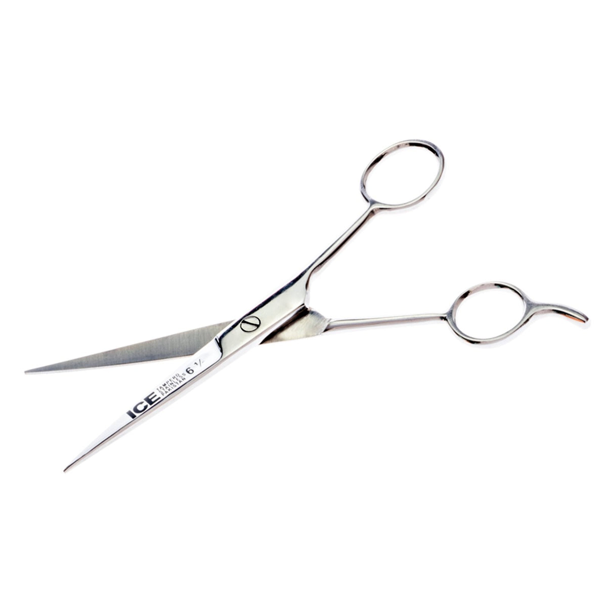 Tempered stainless steel barber scissors in multiple sizes