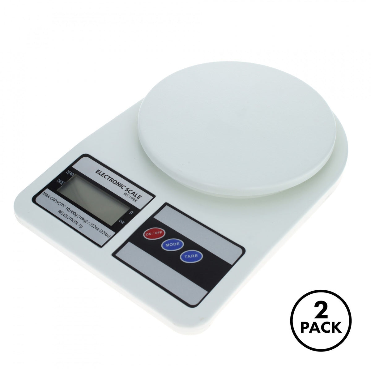 2 Pack Beille Kitchen Cooking Baking Digital Food Scale 22lbs Capacity