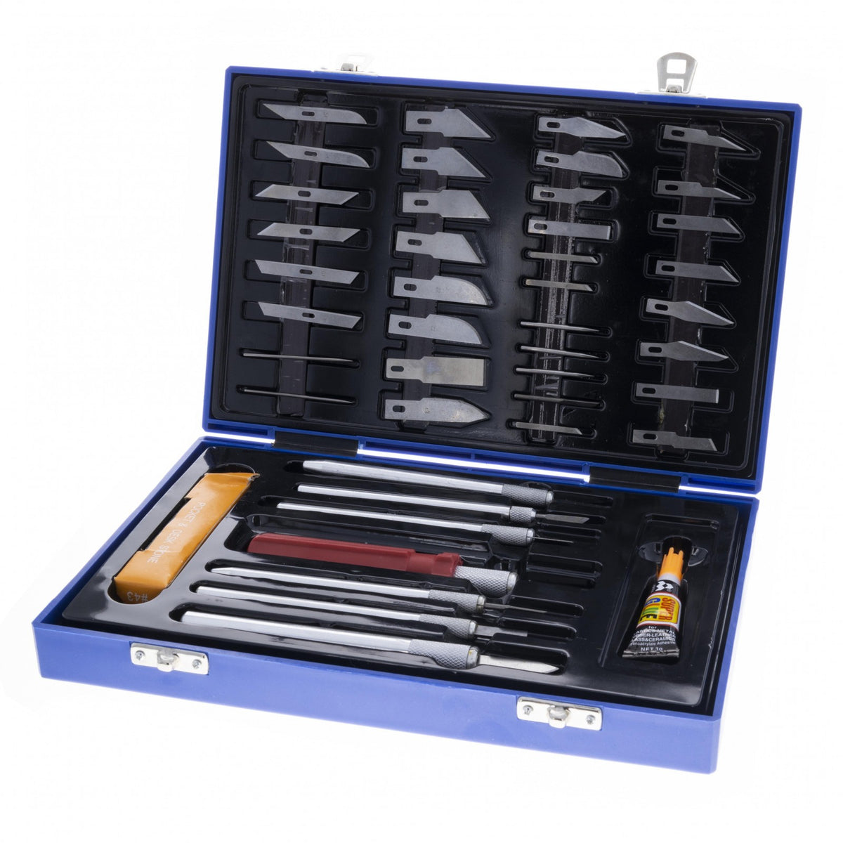 52pc Deluxe Utility Exacto Knife Blade Complete Modeling Set Craft Hobby, view 2