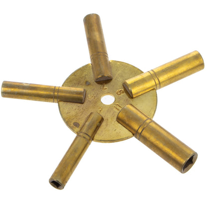 2 Pack Universal Antique Grandfather Brass Clock Key Odd, view 6
