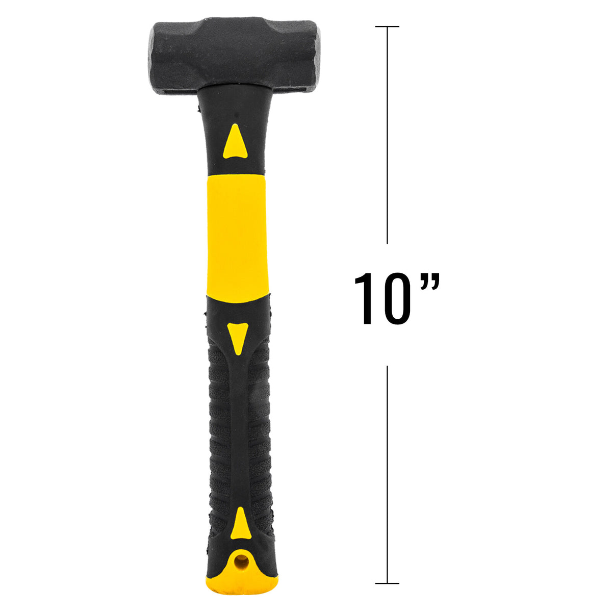 2 Pack ToolTreaux 1lb Steel Sledge Hammer with Non Slip Rubber Grip, 10 Inch, view 3