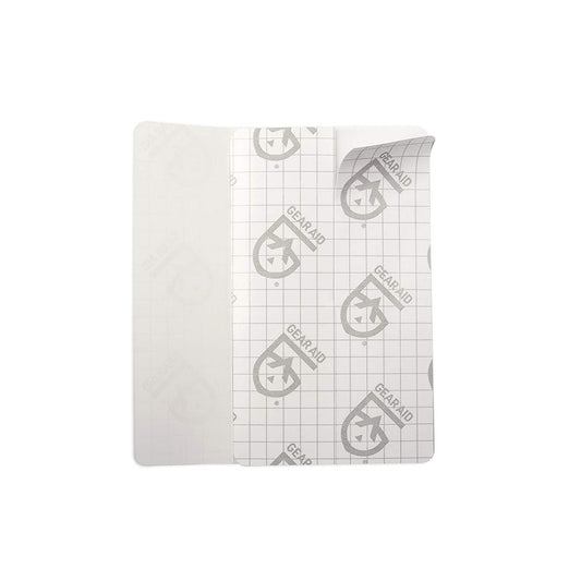 clear, stretchable Gear Aid Tenacious Tape Max Flex patches in a survival accessories context