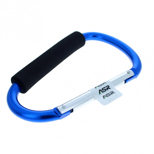 2 Pack Jumbo 6.5" XL Carabiner Key Chain With Hand Grip - Blue, view 2