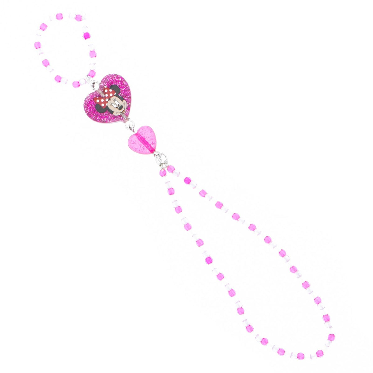 Disney Minnie Mouse Girls Beaded Ring Bracelet Glitter Charm Jewelry Gift, view 4