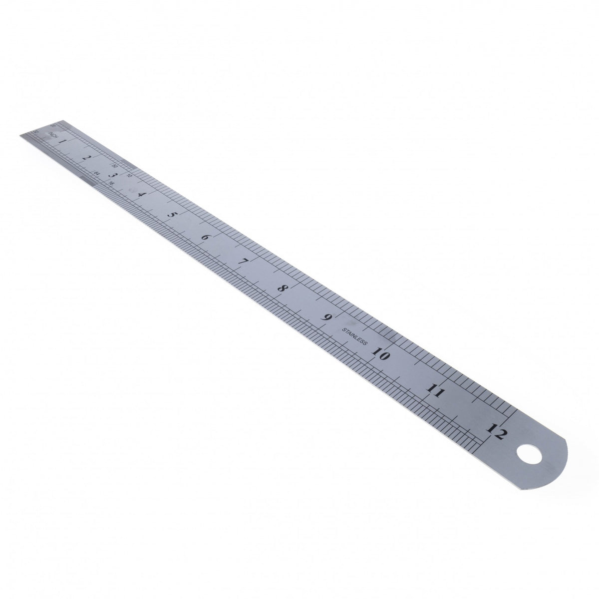 12 inch Stainless Steel Ruler Metric and SAE Measurements, view 5