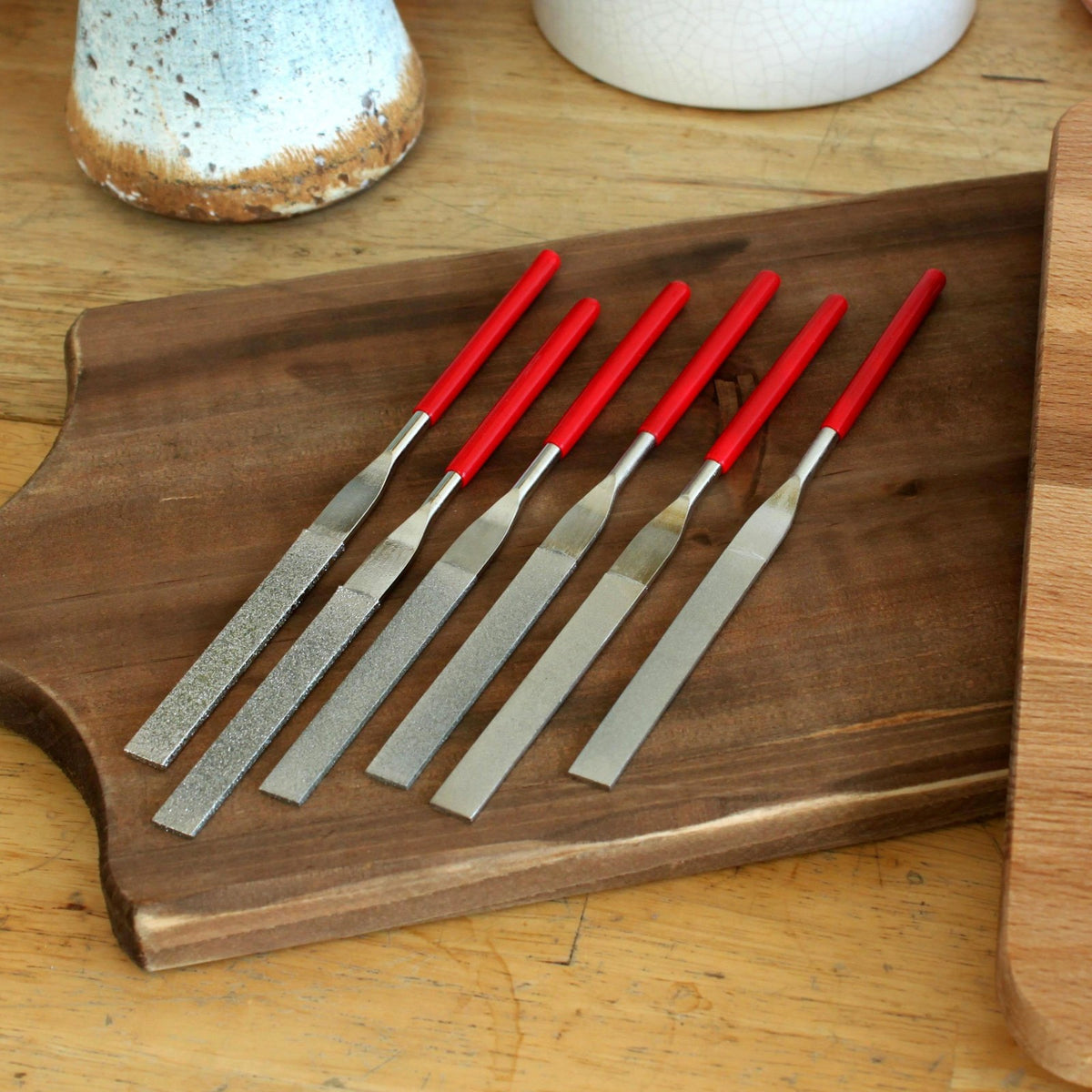 ToolTreaux 6pc Diamond Coated Flat File Set, 40 to 600 Grit, view 3