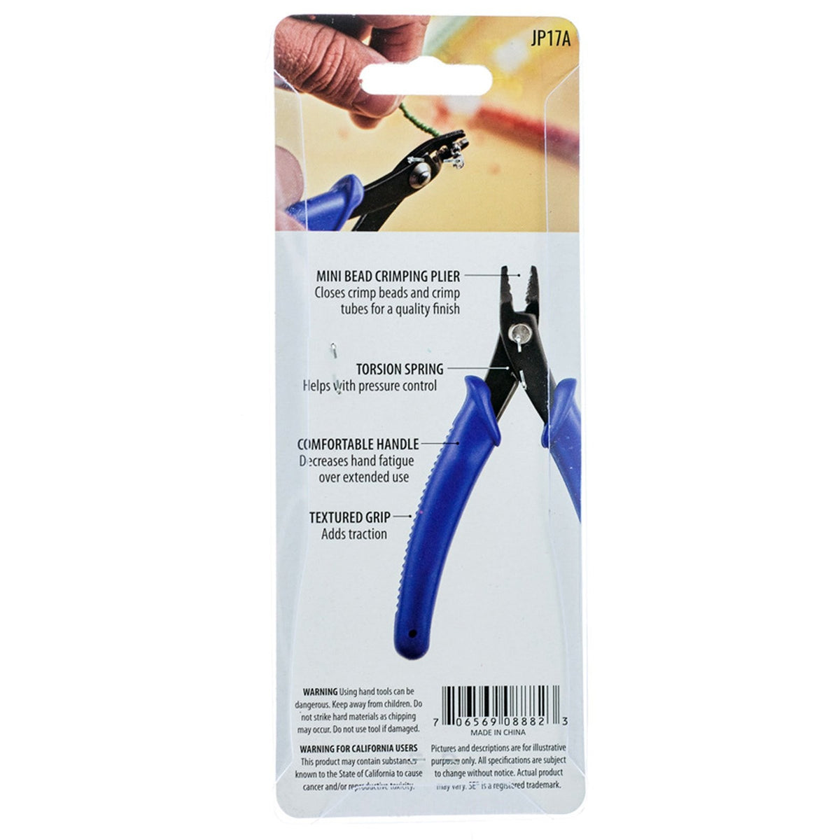 Universal Hobby Mini Bead Crimping Pliers Carbon Steel Jewelry Making Tool, view 5