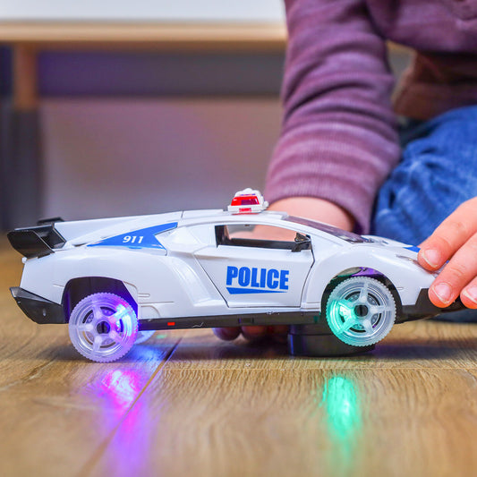 Kidplokio 360 Degree Bump and Go Emergency Toys Fire Truck Police Car (2 Styles), view 2