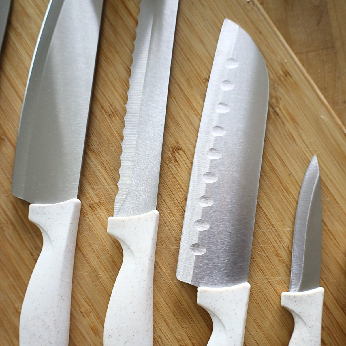 Beille Stainless Steel and Wheat Fiber Handle Kitchen Knives (Many Styles)