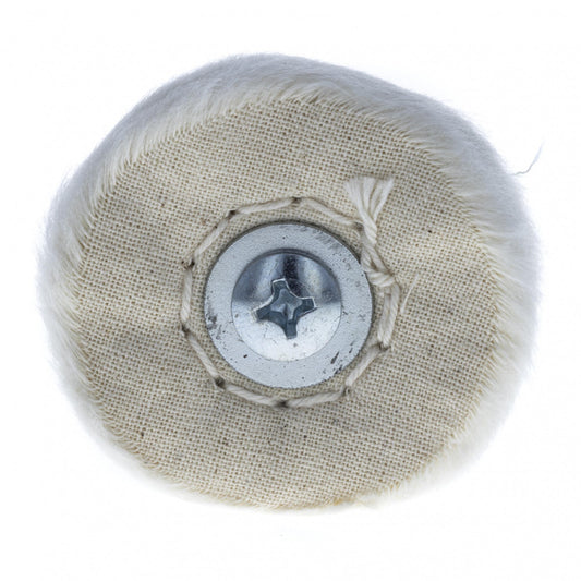 Universal Tool Cloth Polishing Buff Wheel 2 Inch Diameter Soft Muslin, view 2