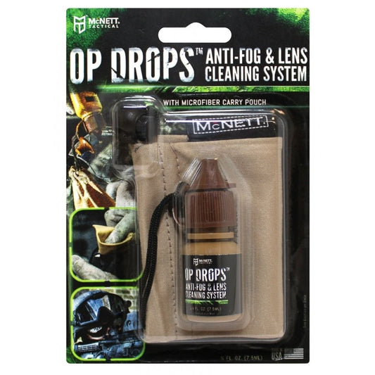 Gear Aid Tactical Op Drops anti-fog and lens cleaner in a compact 0.25 oz bottle