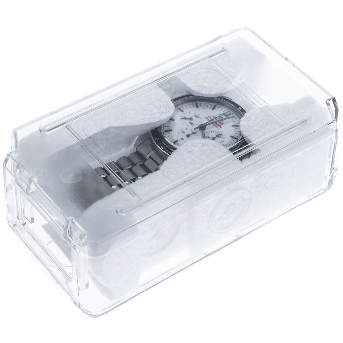 ToolTreaux Clear Plastic Watch Case Coffin Travel Essentials Jewelry Organizers, view 8