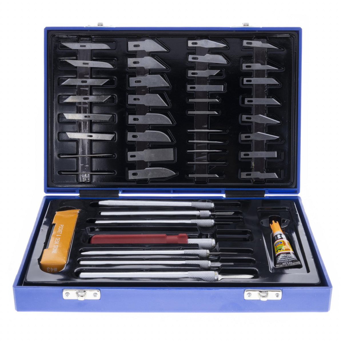 52-piece deluxe modeling set with utility exacto knife blades