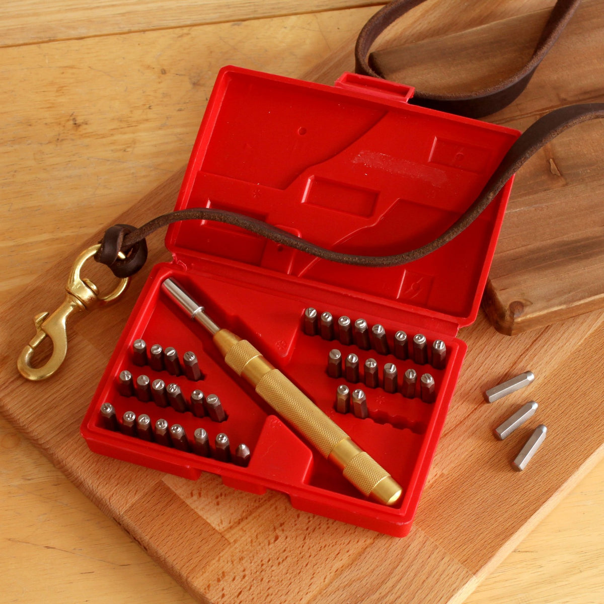 ToolTreaux Metal Number and Letter Stamping Set Auto Punch Storage Case - 38pc, view 4