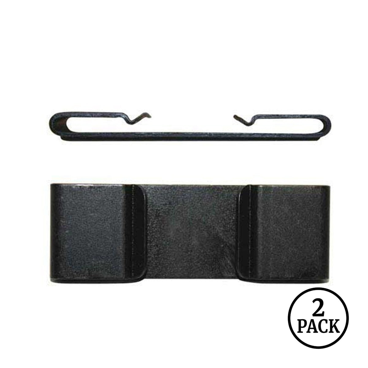 Zak Tool tactical connector clips for ZT55 duty belt clips, 2 pack, shown together.