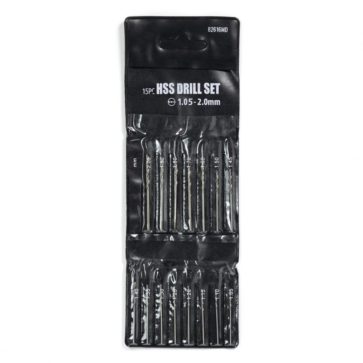 Tooltreaux High Speed Stainless Steel Drill Bits Set 1.05 to 2mm 15 Pieces, view 7