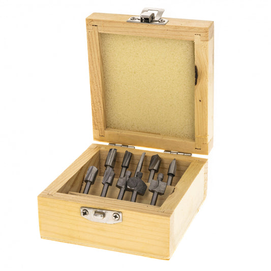 ToolTreaux mini router bits set, 10 pieces heat-treated carbon steel for rotary tools