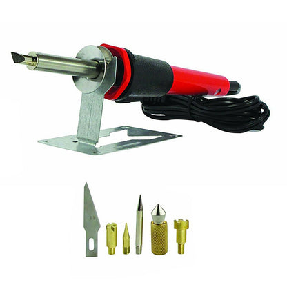 Deluxe wood burning pen tool kit with 9 pieces for hobby and craft use