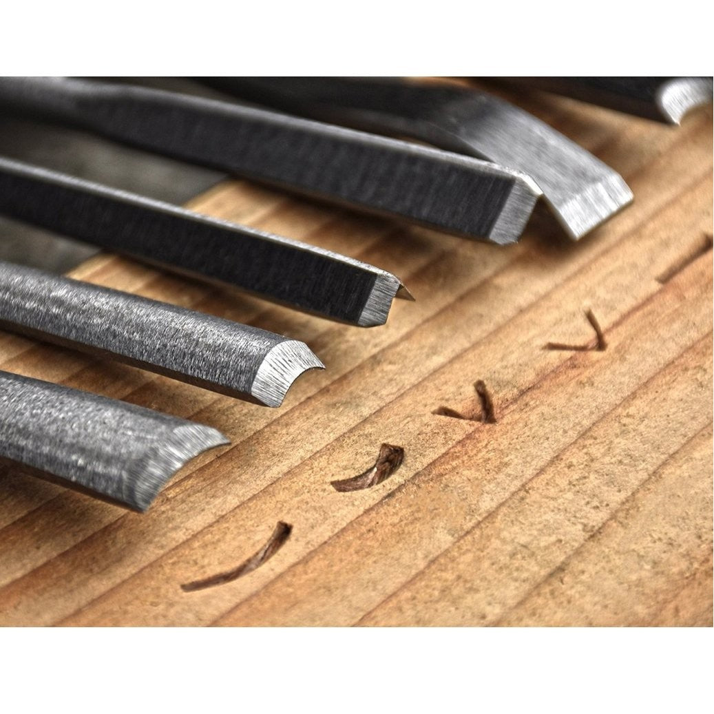 ToolTreaux Woodcarving Chisel Set Professional Craft and Hobby Tools - 12 Pieces, view 4
