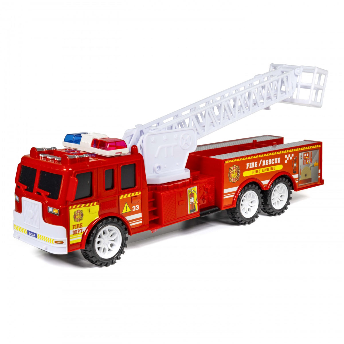 Kidplokio Fire Truck Firefighter Rescue Toy Pull Back Cars, Red, Boys Ages 3+, view 10