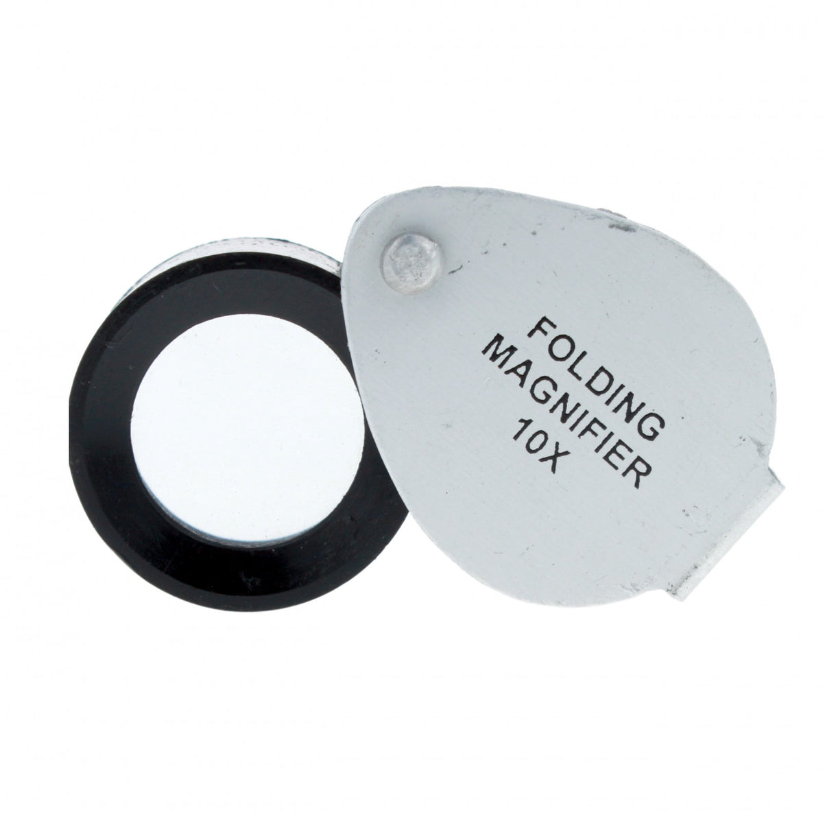 2 Pack Universal Tool 10X 16mm Doublet Jewelers Loupe Chrome Folding Magnifier, view 11