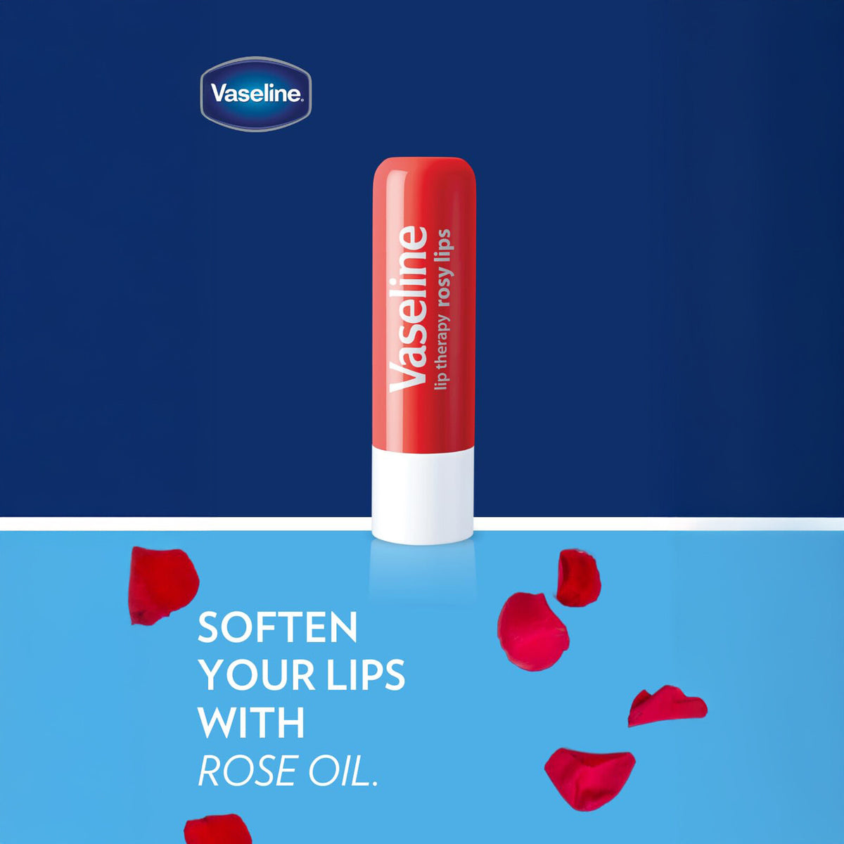 Vaseline Lip Therapy Rosy Lips .16oz Pink Tinted Lip Balm Pure Petroleum Jelly, view 6