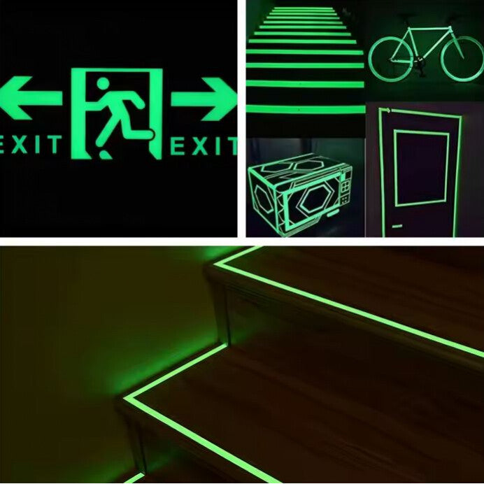 ToolTreaux Waterproof Multi Surface Fluorescent Glow in the Dark Tape 16ft Roll, view 3
