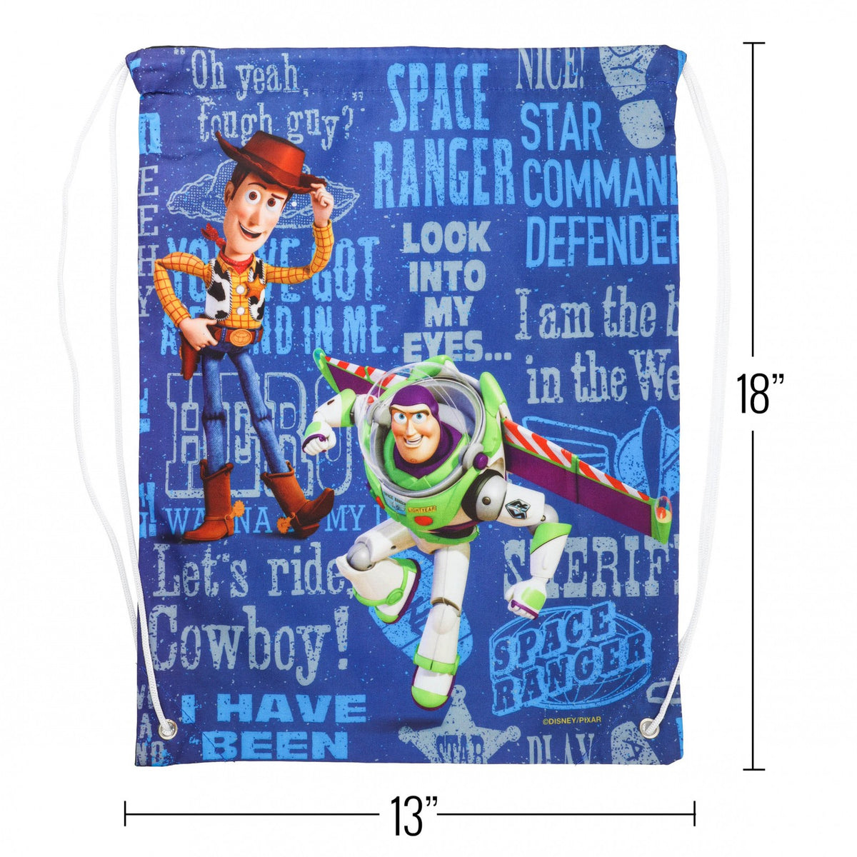 2 Pack Toy Story 19pc Cinch Bag Backpack Sticker Sheet Earrings Gift Bundle, view 3