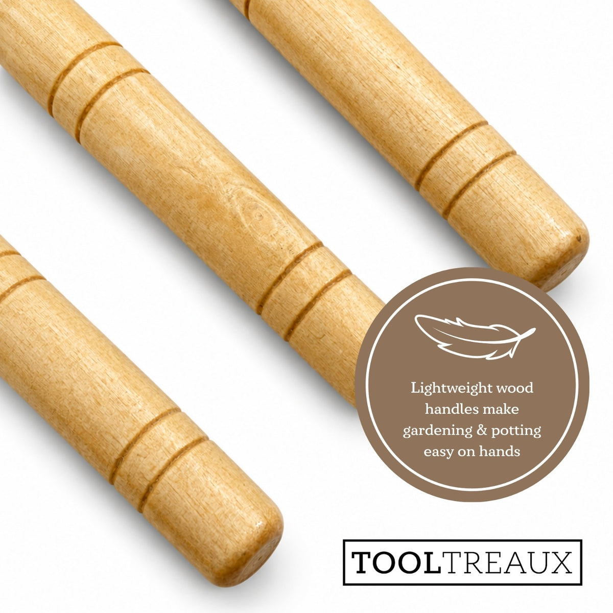 2 Pack ToolTreaux 3pc Mini Garden Tools Set w/ Hand Trowels & Cultivator (7"), view 6