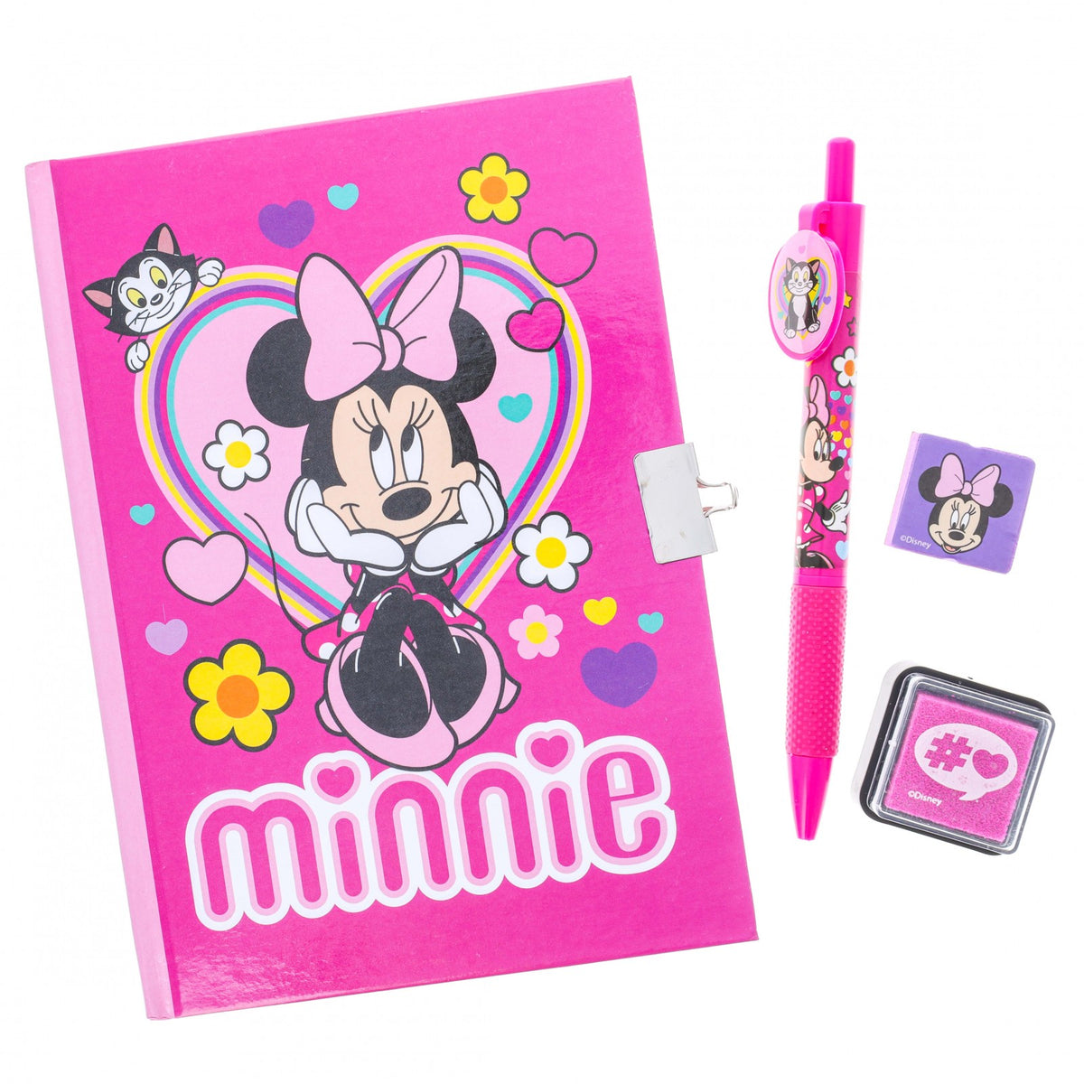 Disney Minnie Mouse 8pc Diary with Lock Stationery Set Girls Ages 3 and Up, view 5