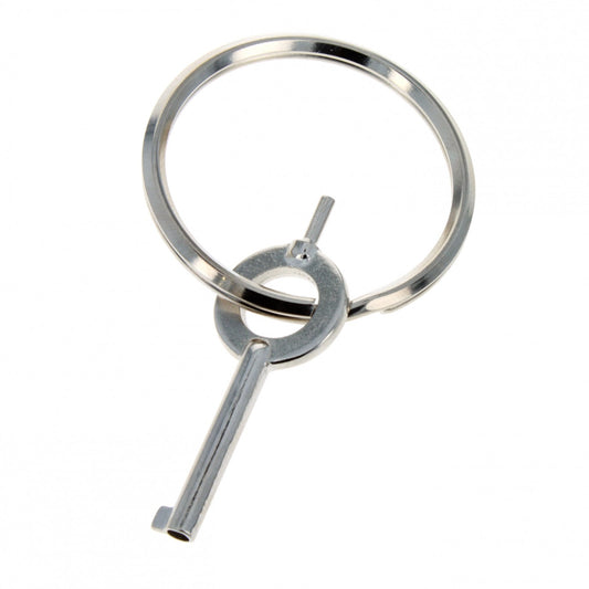 set of 25 universal fit standard handcuff keys displayed in a group