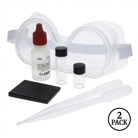 Gold testing kit, two packs of seven pieces each.