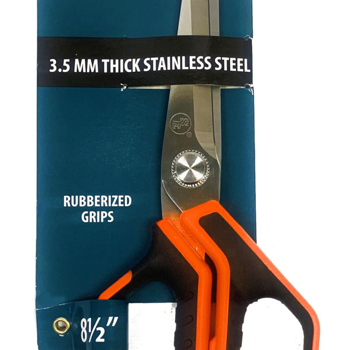 ToolTreaux 8.5 Inch Heavy Duty Scissors with Stainless Steel Blades NonSlip Grip, view 6