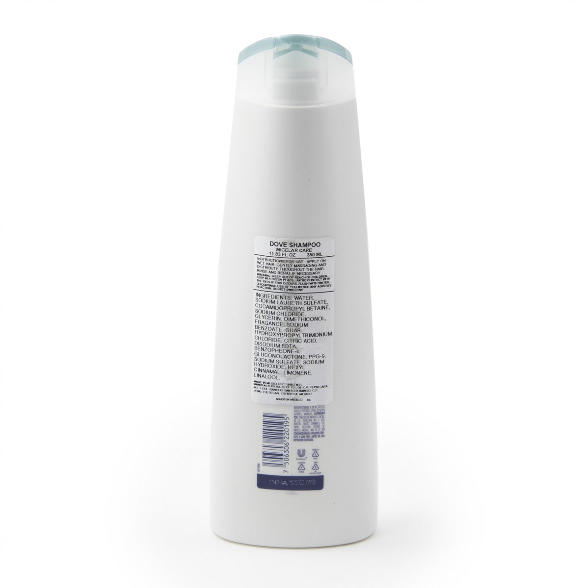 2 Pack Dove Detox Purifying Micellar Hair Care Formula Shampoo 350mL Bottle, view 4