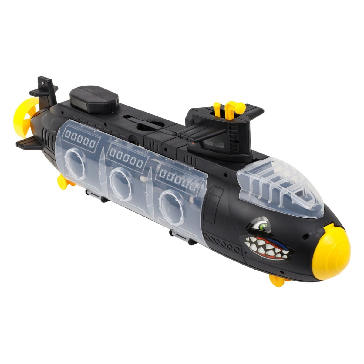 Kidplokio Boys 7pc Submarine Shark Diecast Toy Car Carrier Transporter, Age 3 up, view 5