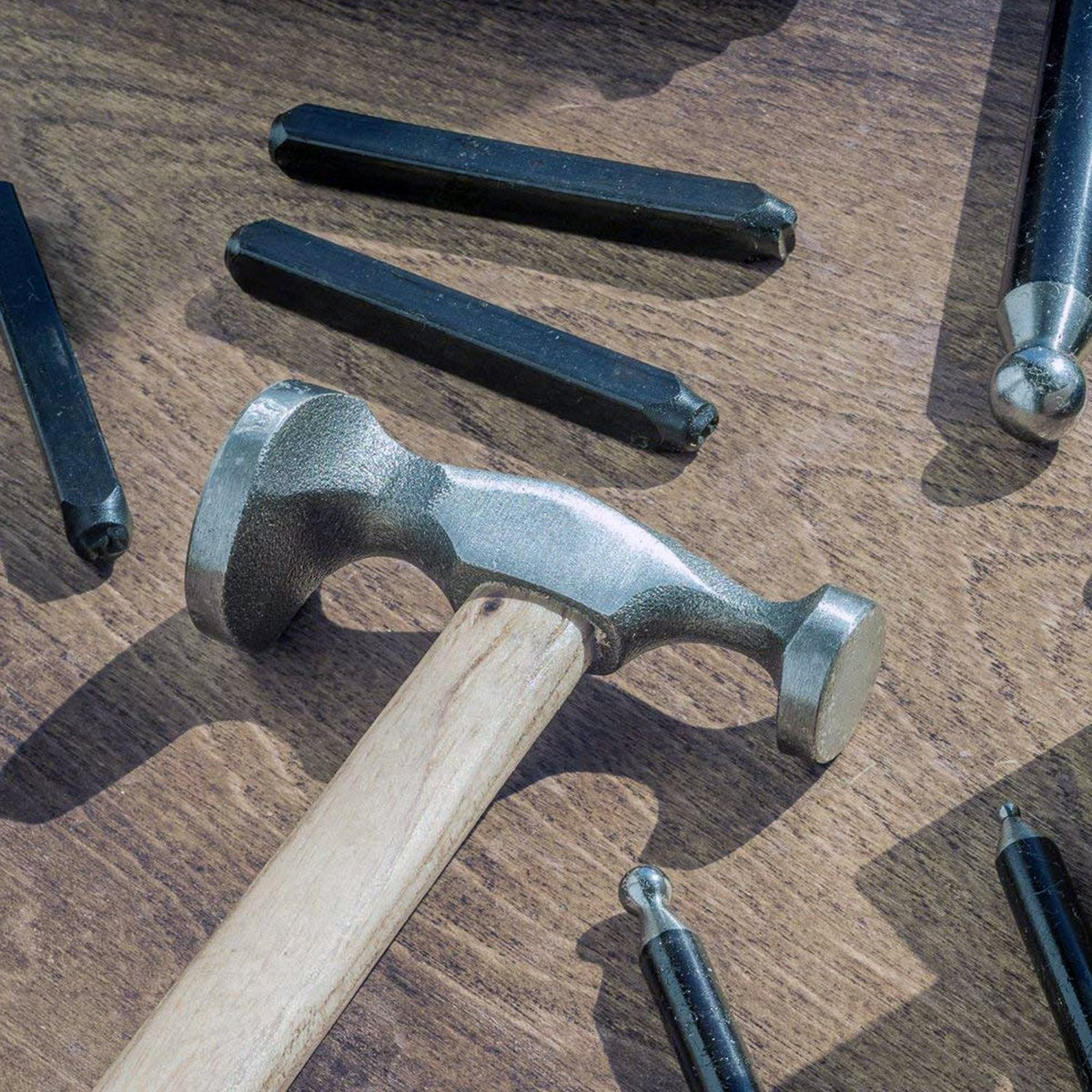 Universal Tool Chasing and Goldsmith Hammer 1 and 5/8 inch Diameter DIY Crafting, view 10