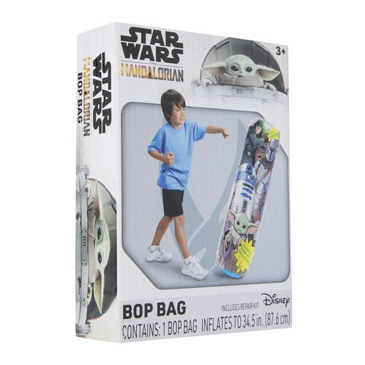 2 Pack Baby Yoda Star Wars Mandalorian Bop Bag & Sticker Bundle Gift Set Boys 3+, view 4