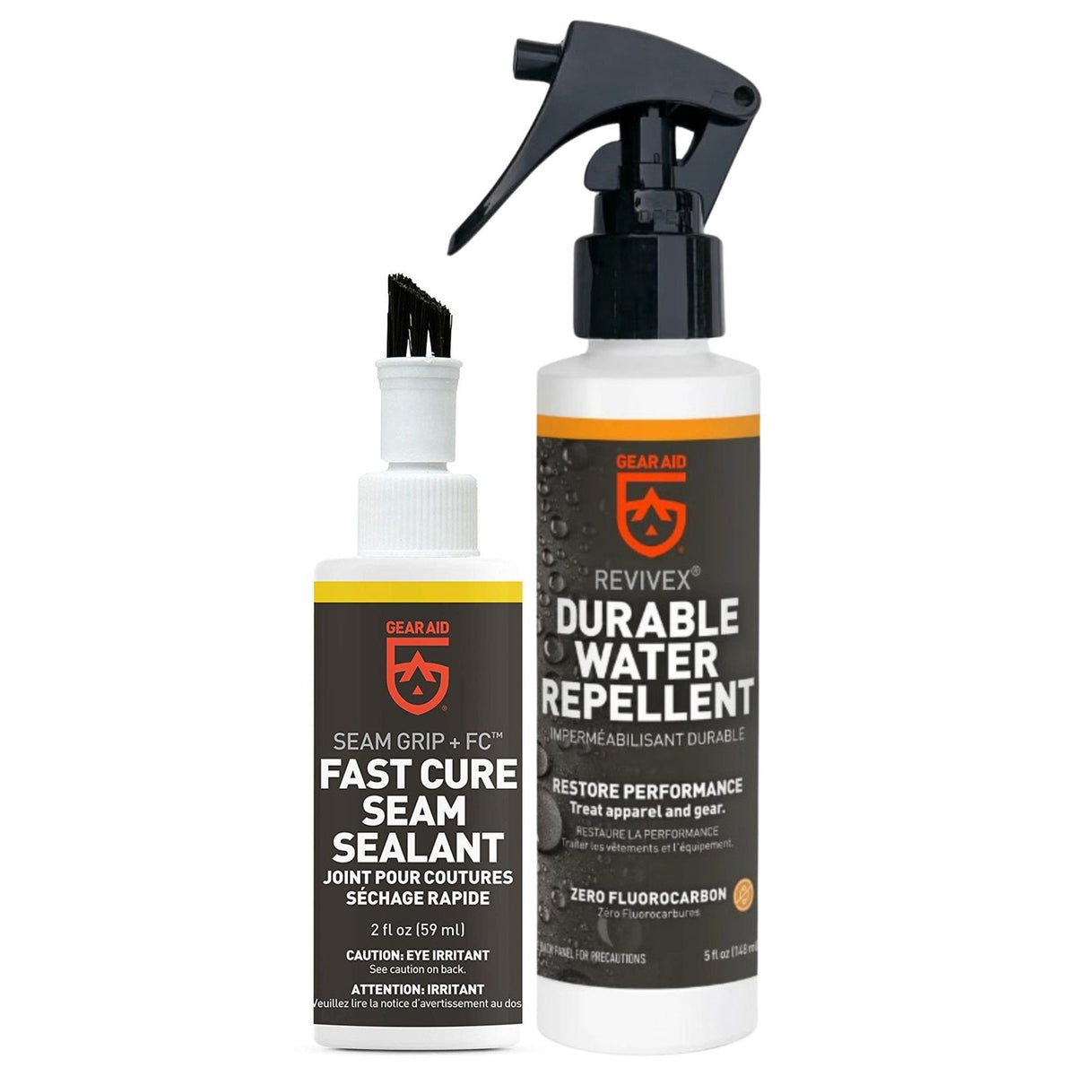 Gear Aid tent waterproofing spray and sealer two-pack kit for nylon tents
