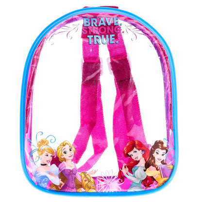 2 Pack Disney Princess Girls 10pc Dress Up Play Hair Style Brush & Backpack, view 8
