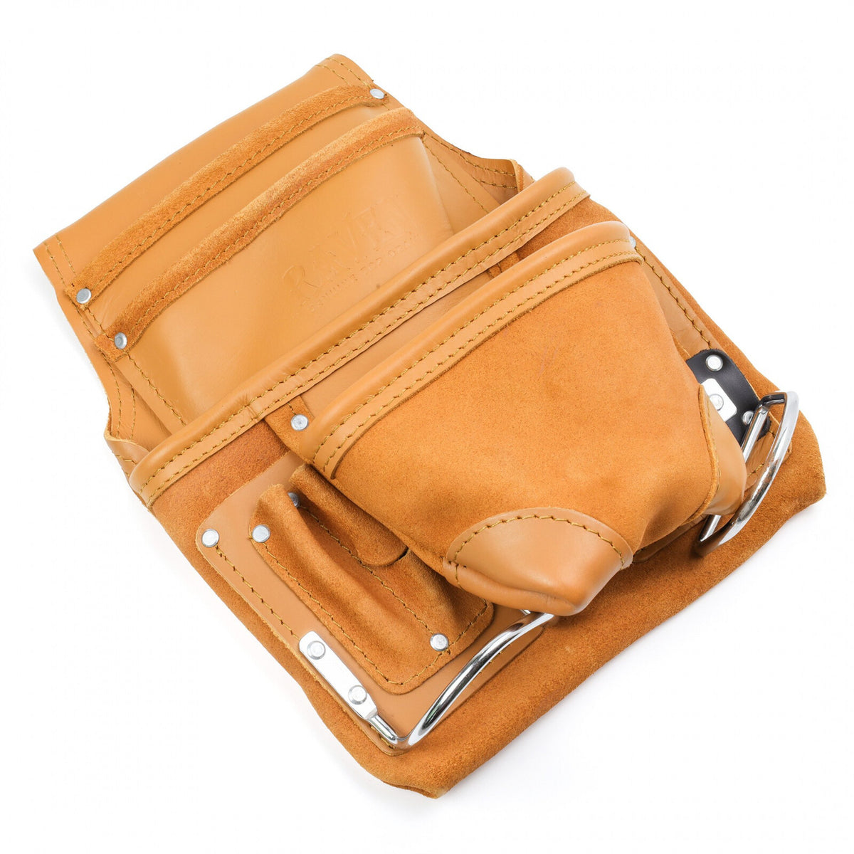 ToolTreaux 10 Pocket Heavy Duty Leather Tool Pouch DIY Woodworking, 12 x 10 Inch, view 9