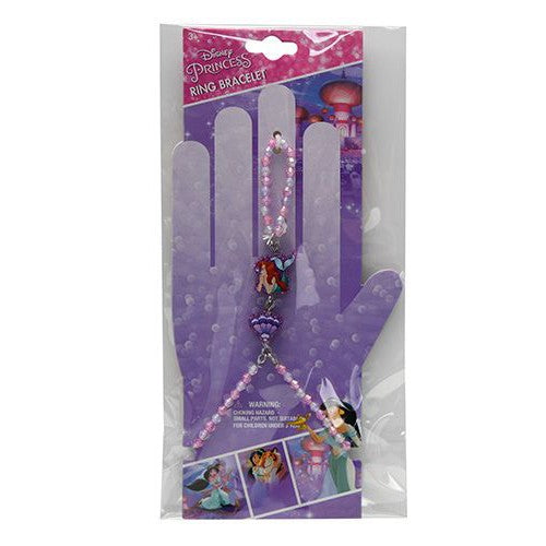 Disney Princess Ariel ring and bracelet costume jewelry set with charm