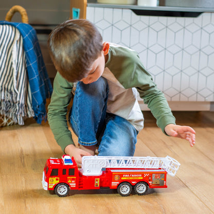 Fire Engine Rescue Truck with Firefighter Utility Bucket, view 7