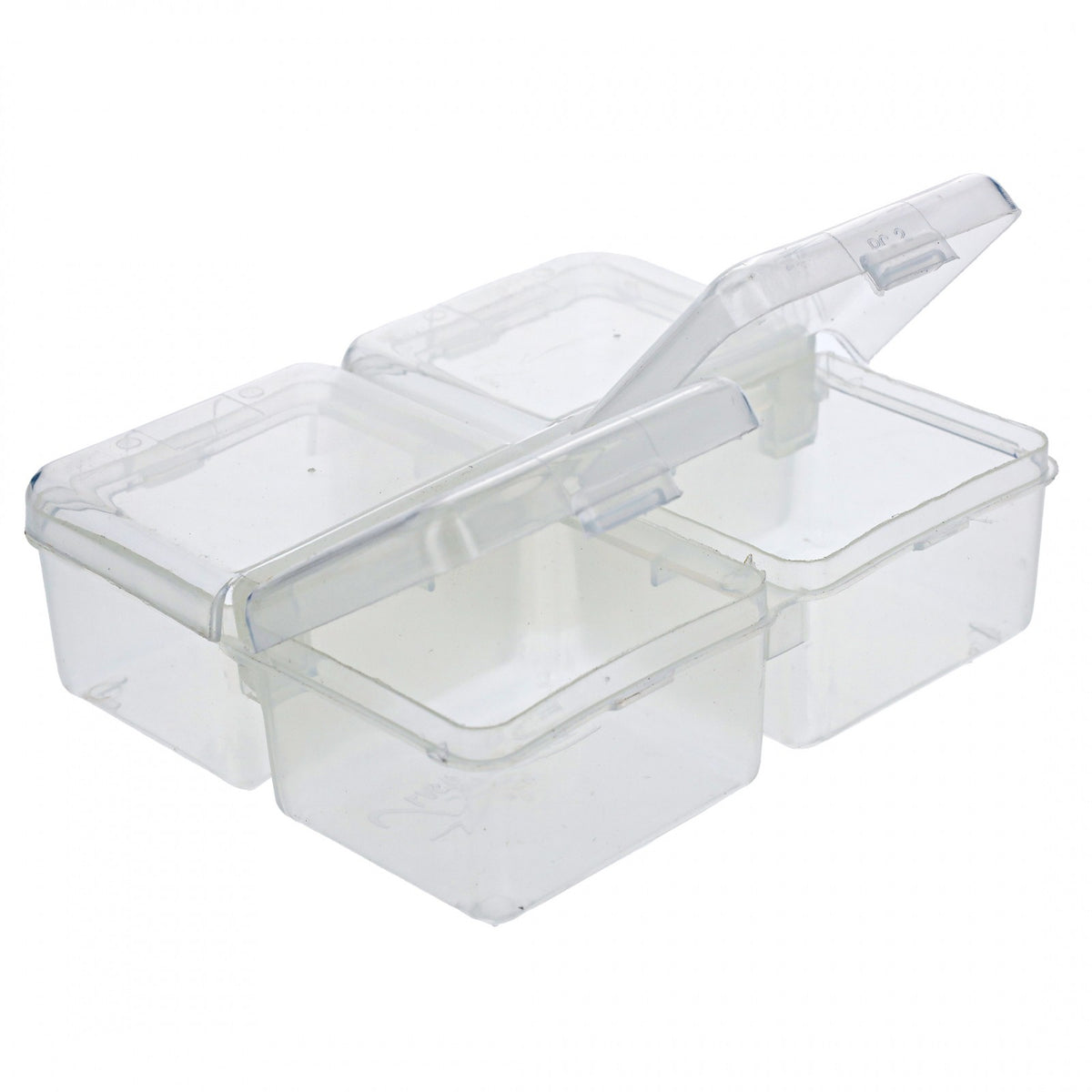 ToolTreaux Clear 4 Compartment Plastic Pop Top Storage Organizer, view 8