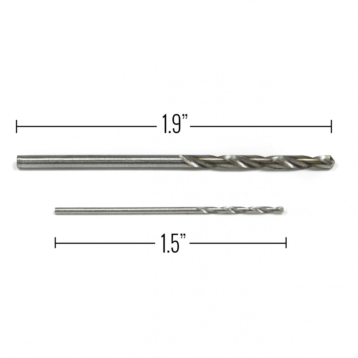 2 Pack Tooltreaux High Speed Stainless Steel Drill Bits Set 1.05 to 2mm 15pc, view 4