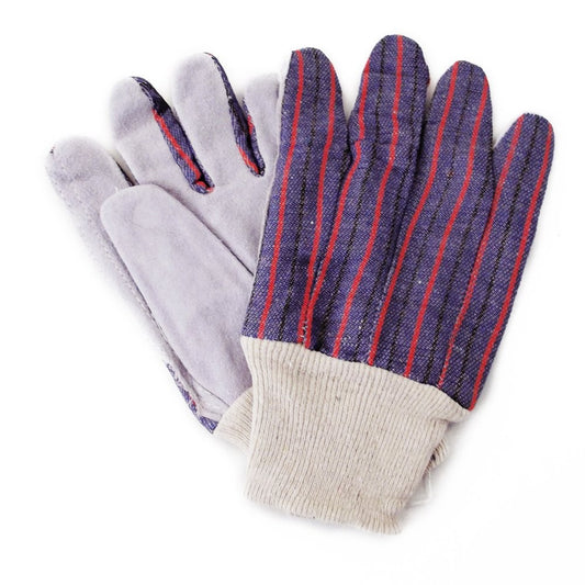 Three-pack adult work gloves suitable for outdoor gardening and home use