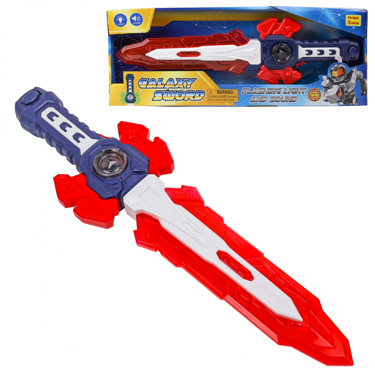 Kidplokio Galaxy Space Sword Interactive Toy Real Lights and Sounds (2 Colors), view 11